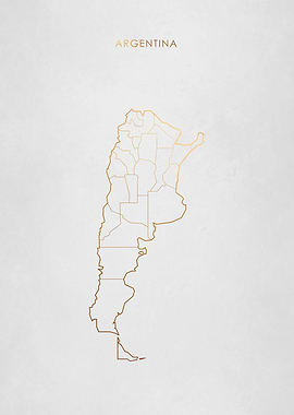 Gold Argentina Map