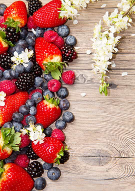 group of fresh berry