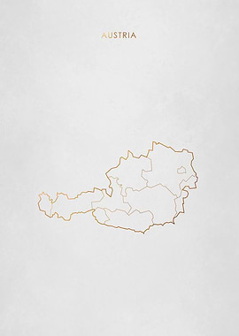Gold Austria Map