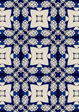 Intense Blue Pattern 16