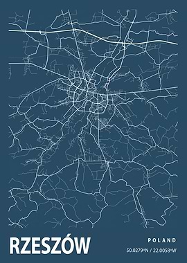 Rzeszow Blueprint Street