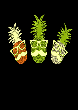 Hipster pineapple party