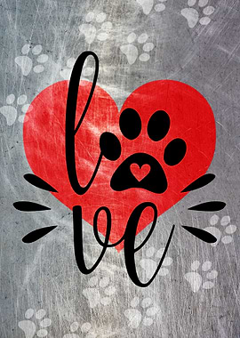 LOVE PAWS METAL