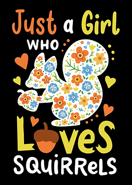 Squirrel Love Girl