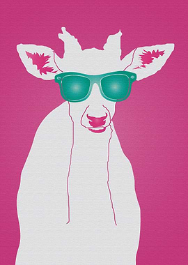 Pop Art Star Roe Deer