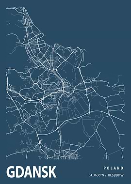 Gdansk Blueprint Street