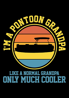 Pontoon Grandpa Retro