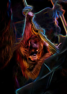 Orangutan Baby Chill