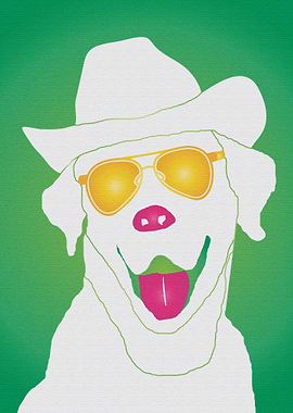 Pop Art Star Dog