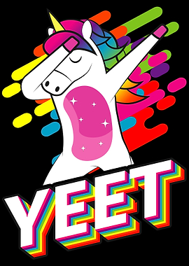 Yeet Weeb Unicorn Anime