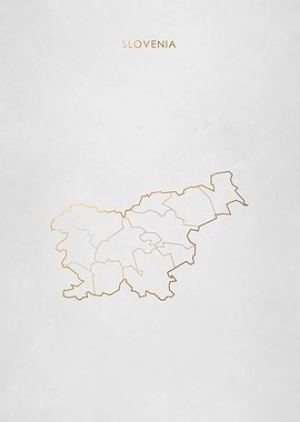 Gold Slovenia Map