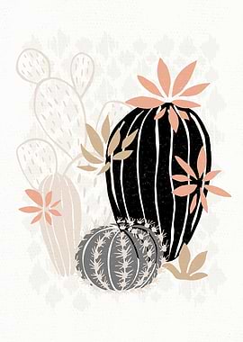 PASTEL Cactuses Succulents