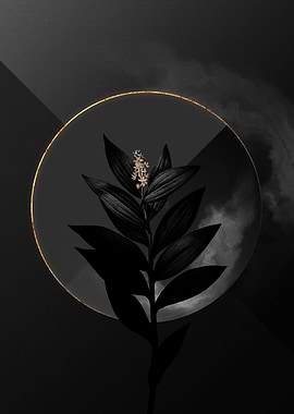 Black and Gold Botanical