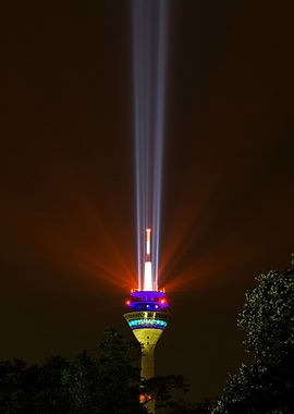 Lightshow on TV Tower 3