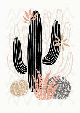 PASTEL Cactuses Succulents