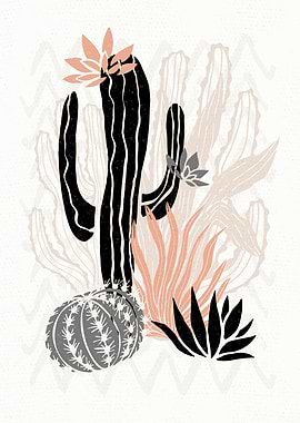 PASTEL Cactuses Succulents