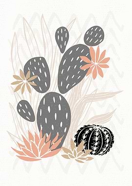 PASTEL Cactuses Succulents