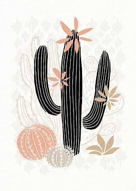 PASTEL Cactuses Succulents