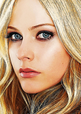 Avril Lavigne Art Painting