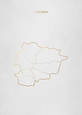 Gold Andorra Map