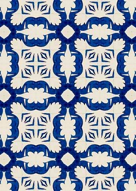 Intense Blue Pattern 22