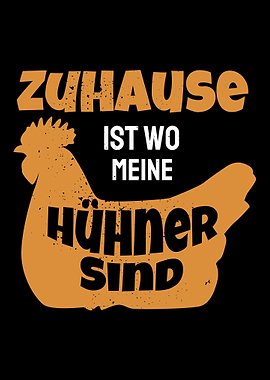 Huhn Bauer Landwirt Farmer