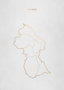 Gold Guyana Map