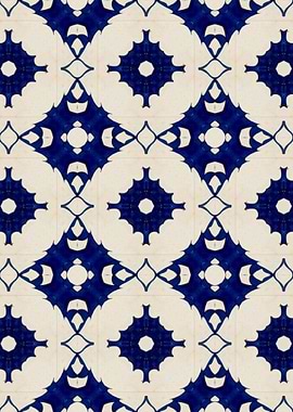 Intense Blue Pattern 21