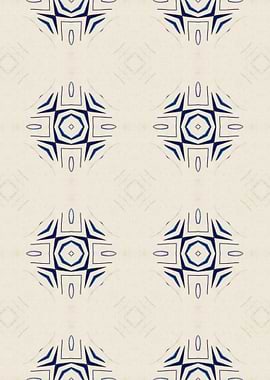 Intense Blue Pattern 24