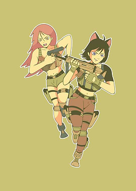 Anime Girl Soldiers