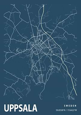 Uppsala Blueprint Street