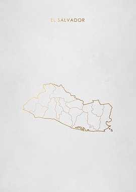 Gold El Salvador Map