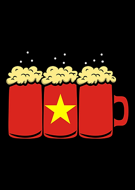 Vietnam Flag Country Beer