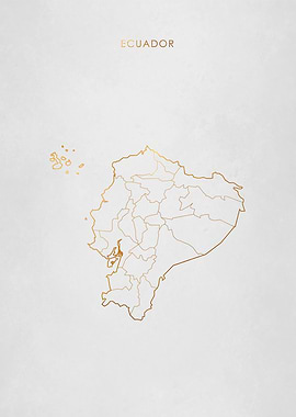 Gold Ecuador Map