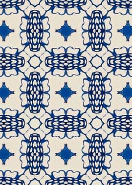 Intense Blue Pattern 27