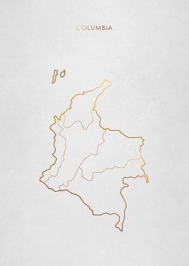 Gold Columbia Map