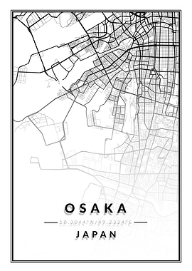 Osaka map