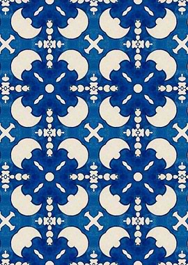 Intense Blue Pattern 28