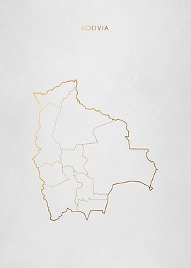 Gold Bolivia Map