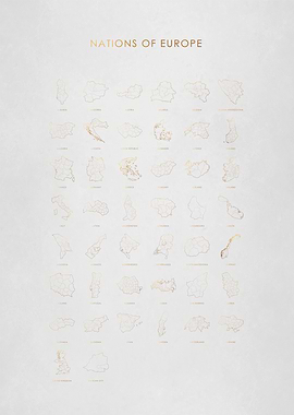 Gold Europe Nations Chart