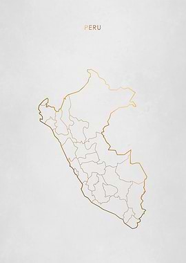 Gold Peru Map