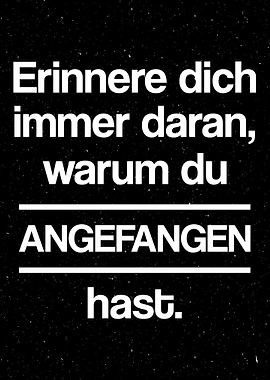 Erinnere dich immer daran
