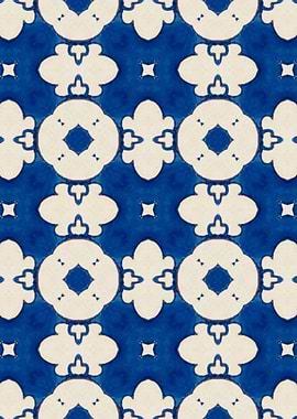 Intense Blue Pattern 26