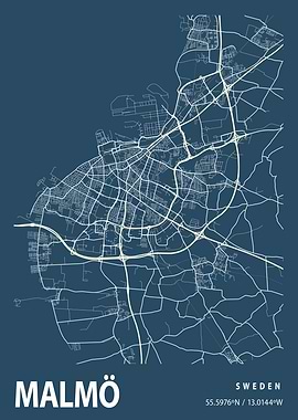 Malm Blueprint Street Map