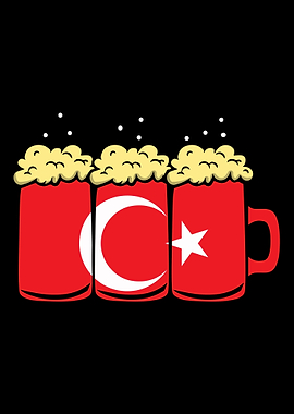 Turkey Flag Country Beer