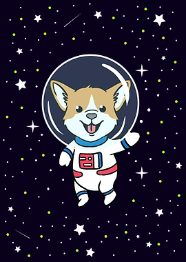 Corgi In Space