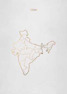 Gold India Map