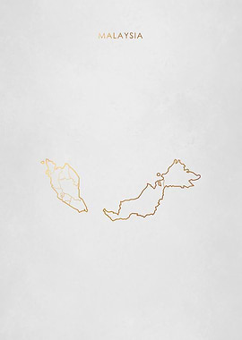 Gold Malaysia Map