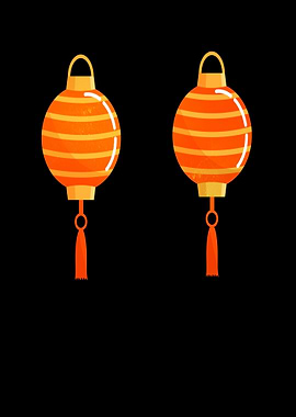 Japanese lanterns art