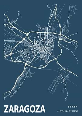 Zaragoza Blueprint Street